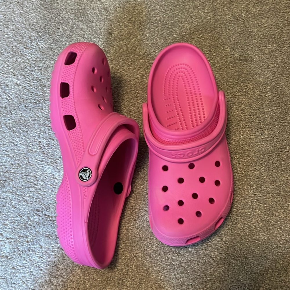 Pink Crocs  -- Women size 10 / Men size 8 - Picture 3 of 3